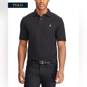 POLO RALPH LAUREN‎ Classic Black Polo White Pony Short Sleeve Size Large